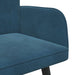 2-Zits Sofa Blauw 115 x 61 x 87 cm fluweel