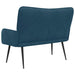 2-Zits Sofa Blauw 115 x 61 x 87 cm fluweel