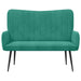 2-Zits Sofa Turquoise 115 x 61 x 87 cm fluweel