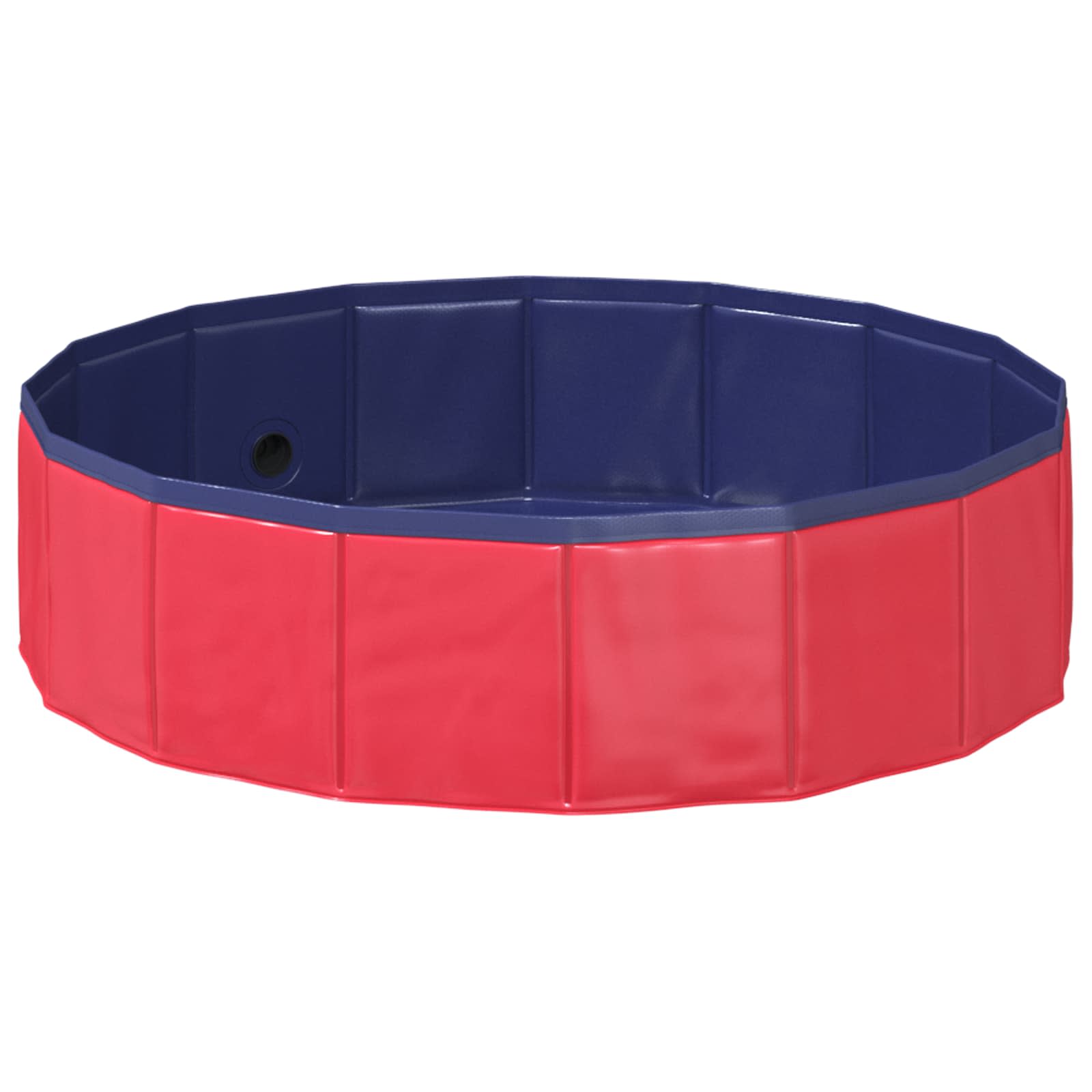 Kinderen Zwembad Rood Ø 80 x 20 cm Dik PVC en Gelaagd Hout