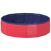 Kinderen Zwembad Rood Ø 80 x 20 cm Dik PVC en Gelaagd Hout