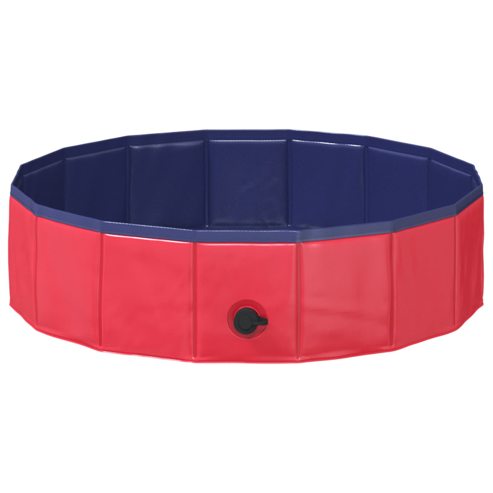 Kinderen Zwembad Rood Ø 80 x 20 cm Dik PVC en Gelaagd Hout