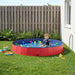 Kinderen Zwembad Rood Ø200 x 30 cm Dik PVC en Gelaagd Hout