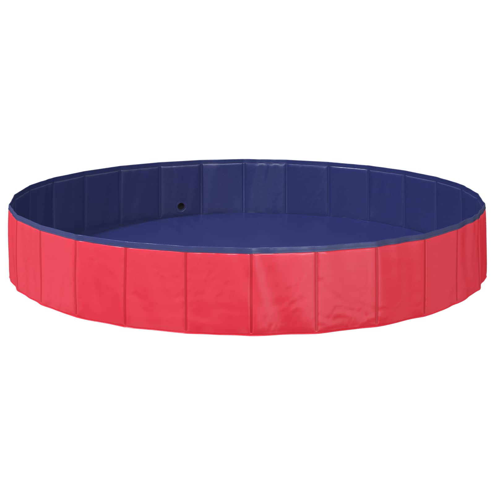 Kinderen Zwembad Rood Ø200 x 30 cm Dik PVC en Gelaagd Hout