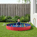 Kinderen Zwembad Rood Ø300 x 38 cm Dik PVC en Gelaagd Hout