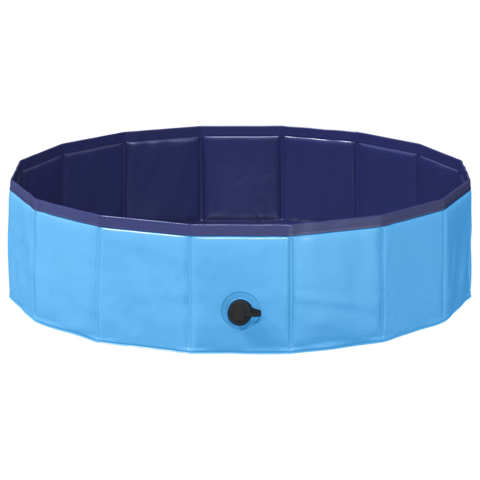 Kinderen Zwembad Blauw Ø 80 x 20 cm Dik PVC en Gelaagd Hout