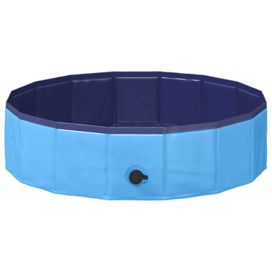 Kinderen Zwembad Blauw Ø 80 x 20 cm Dik PVC en Gelaagd Hout