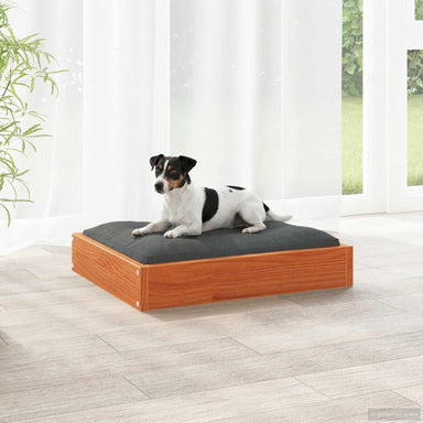 Hondenbed Wasbruin 51,5 x 44 x 9 cm Massief Vurenhout