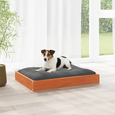 Hondenbed Wasbruin 72 x 54 x 9 cm Massief Vurenhout