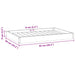 Hondenbed Wasbruin 92 x 64 x 9 cm Massief Vurenhout