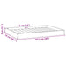 Hondenbed Wasbruin 101,5 x 74 x 9 cm Massief Vurenhout