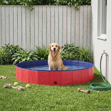 Honden zwembad Rood Ø200 x 30 cm Dik PVC