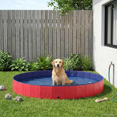 Honden zwembad Rood Ø300 x 38 cm Dik PVC