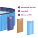 Honden zwembad Blauw Ø300 x 38 cm Dik PVC