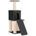 Kattenboom met sisal krabpalen Donkergrijs 146 cm