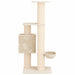 Kattenboom met sisal krabpalen Crèmekleurig 137 cm