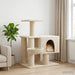 Kattenboom met sisal krabpalen Crèmekleurig 96 cm