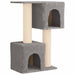 Kattenboom met sisal krabpalen Lichtgrijs 114 cm