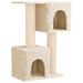 Kattenboom met sisal krabpalen Crèmekleurig 114 cm