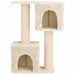Kattenboom met sisal krabpalen Crèmekleurig 114 cm