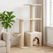 Kattenboom met sisal krabpalen Crèmekleurig 133 cm
