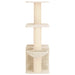 Kattenboom met sisal krabpalen Crèmekleurig 133 cm