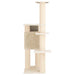 Kattenboom met sisal krabpalen Crèmekleurig 183 cm
