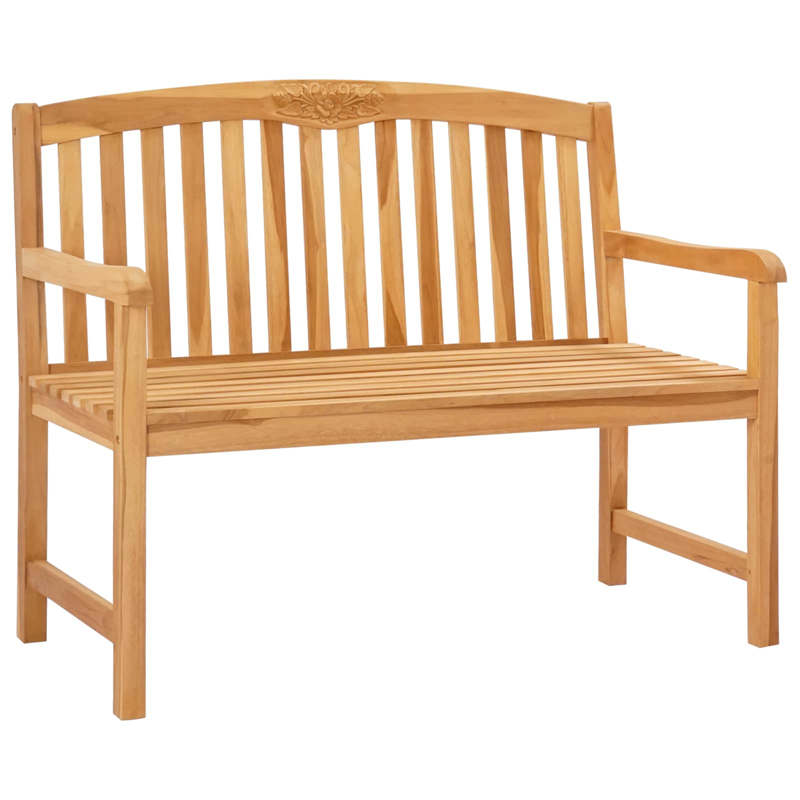 Handgemaakte Rozenbank 114 x 60,5 x 95 cm Massief Teakhout