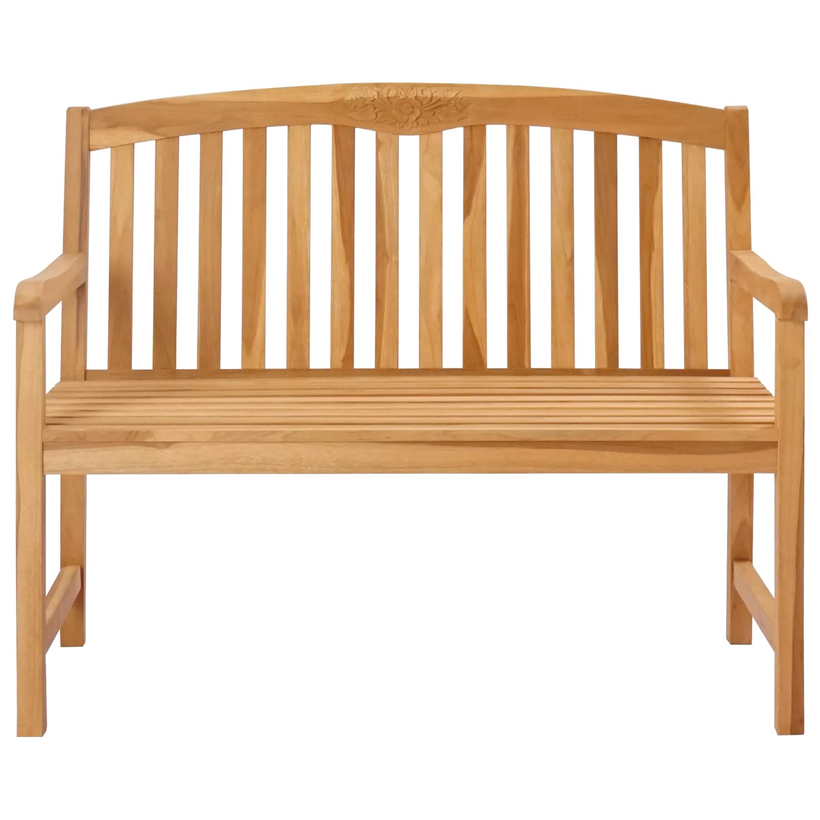 Handgemaakte Rozenbank 114 x 60,5 x 95 cm Massief Teakhout