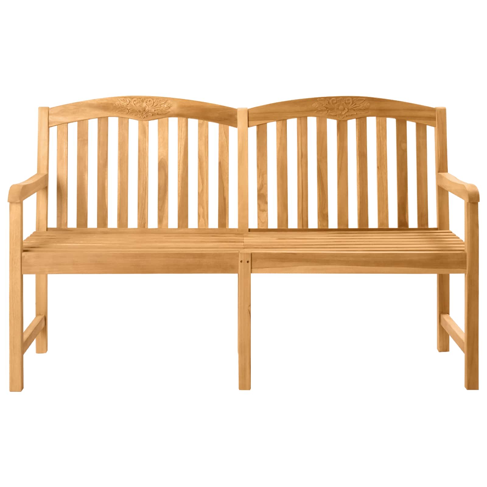 Handgemaakte Rozenbank 179,5 x 61 x 90 cm Massief Teakhout