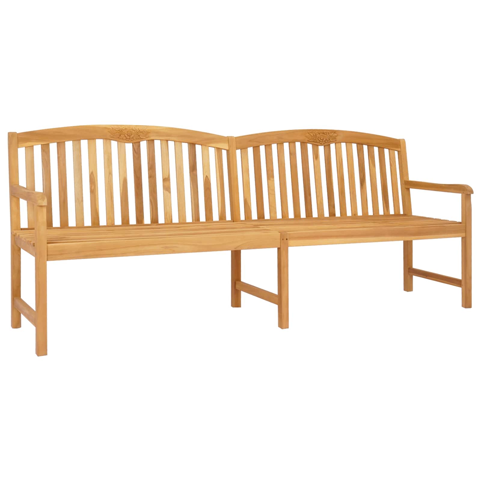 Handgemaakte Rozenbank 228 x 60 x 90 cm Massief Teakhout