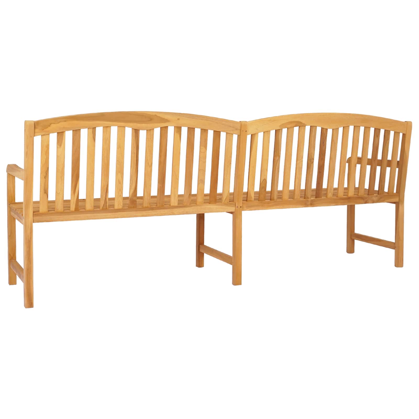 Handgemaakte Rozenbank 228 x 60 x 90 cm Massief Teakhout