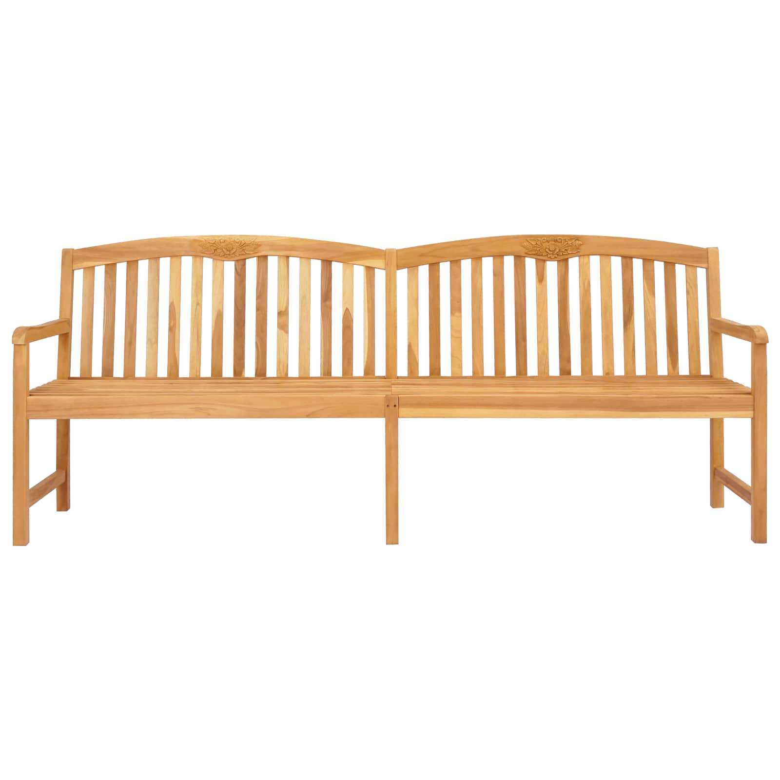 Handgemaakte Rozenbank 228 x 60 x 90 cm Massief Teakhout