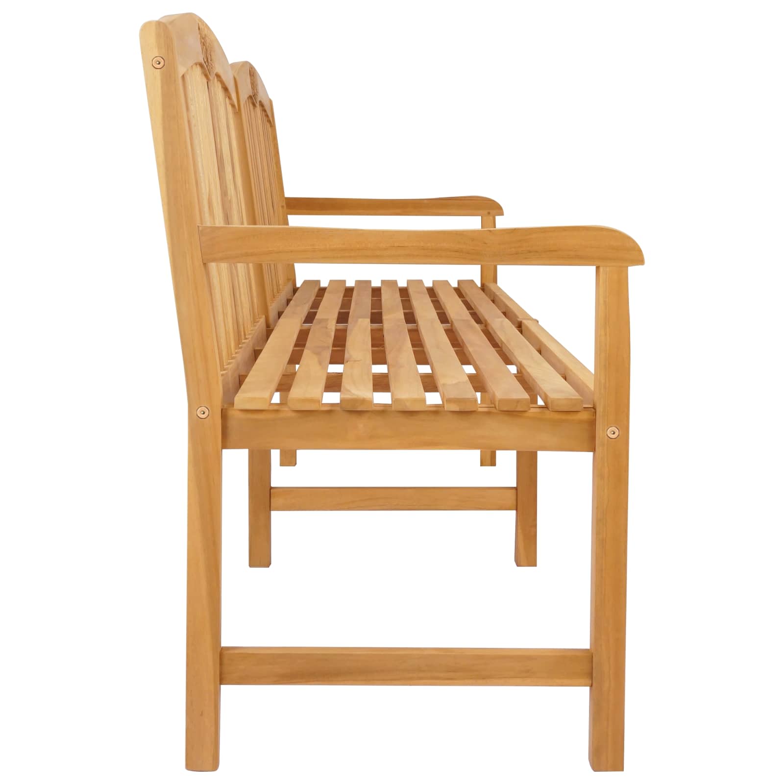 Handgemaakte Rozenbank 228 x 60 x 90 cm Massief Teakhout
