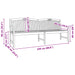 Handgemaakte Rozenbank 228 x 60 x 90 cm Massief Teakhout