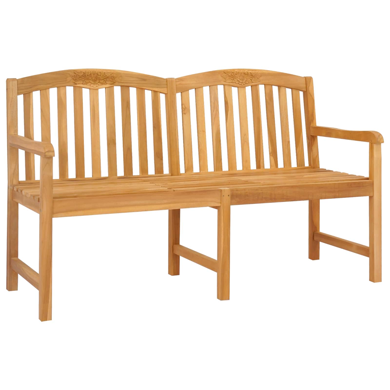 Handgemaakte Rozenbank 150,5 x 60 x 95 cm Massief Teakhout