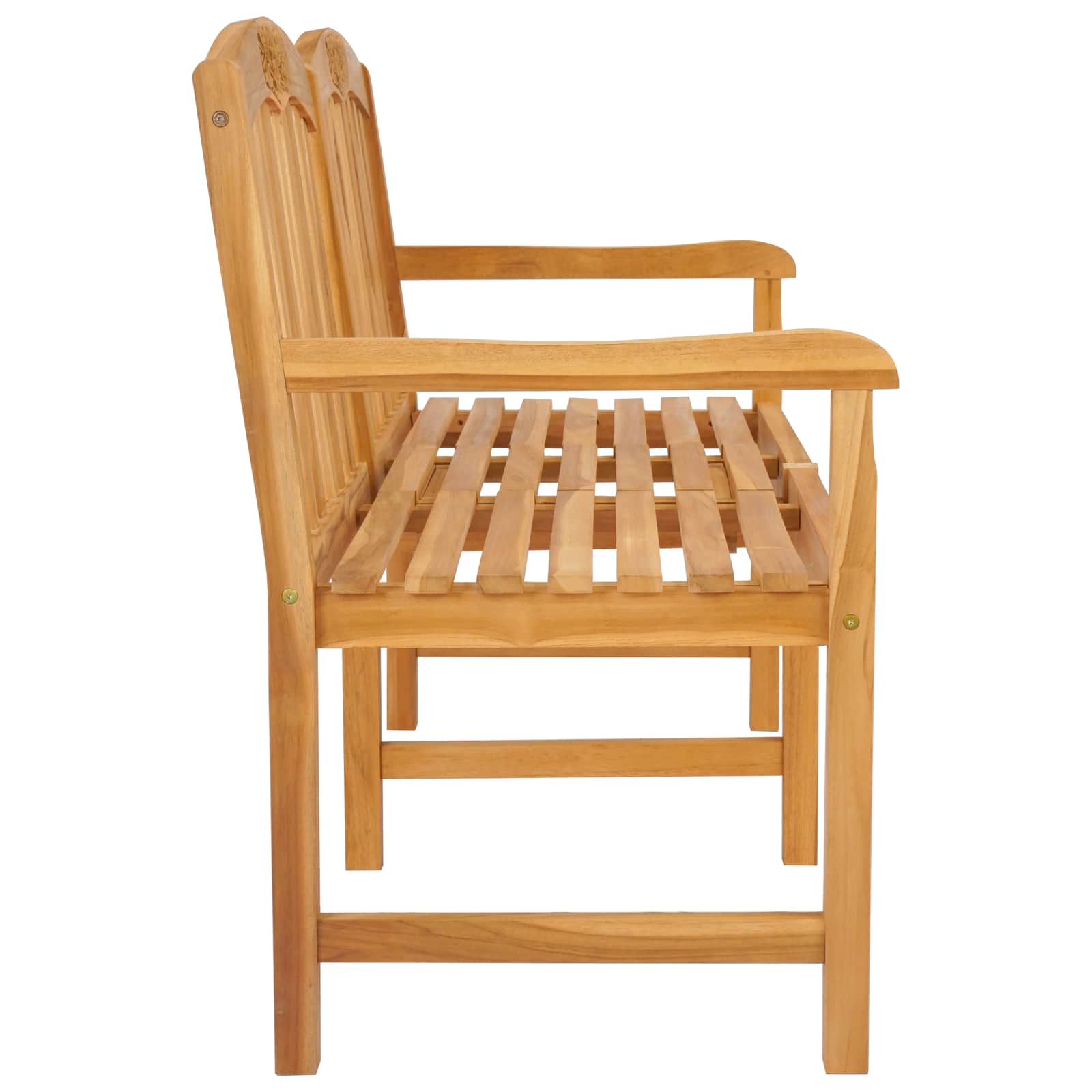 Handgemaakte Rozenbank 150,5 x 60 x 95 cm Massief Teakhout