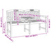 Handgemaakte Rozenbank 150,5 x 60 x 95 cm Massief Teakhout