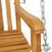 Schommelbank 114 x 61 x 61,5 cm Massief Teakhout Naturel