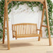 Schommelbank 114 x 61 x 61,5 cm Massief Teakhout Naturel