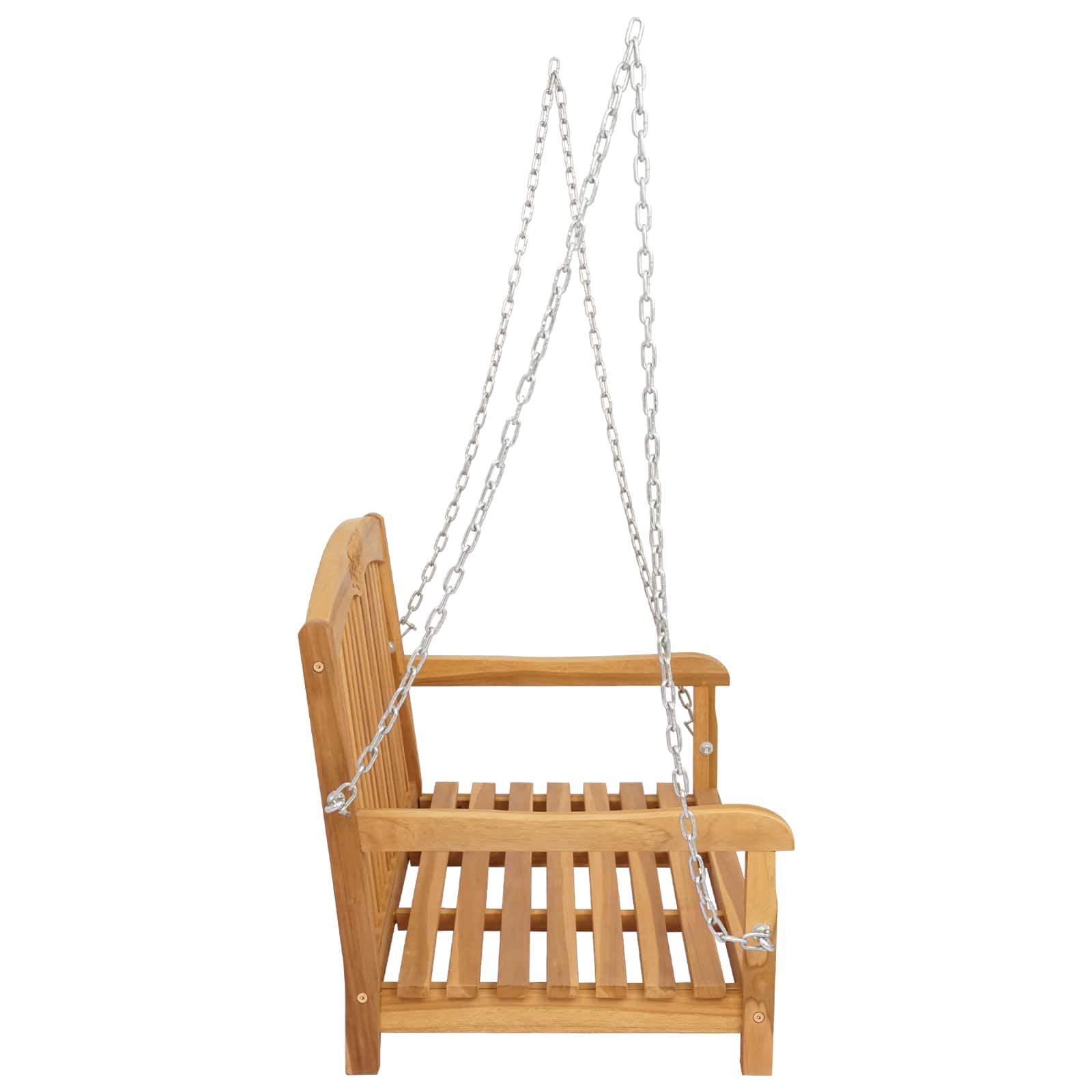 Schommelbank 114 x 61 x 61,5 cm Massief Teakhout Naturel