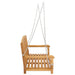 Schommelbank 114 x 61 x 61,5 cm Massief Teakhout Naturel
