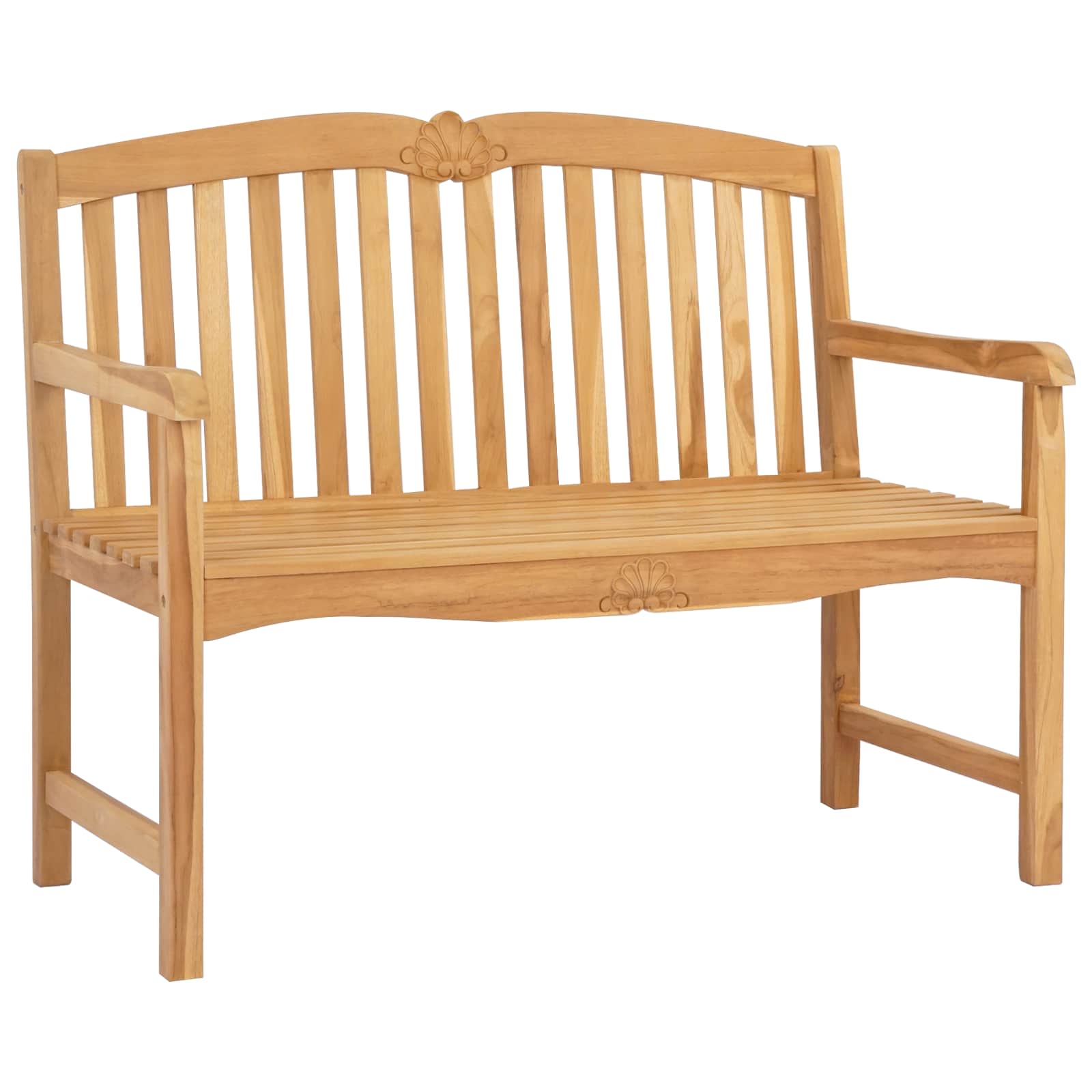 Handgemaakte Rozenbank 114 x 60 x 95 cm Massief Teakhout