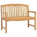 Handgemaakte Rozenbank 114 x 60 x 95 cm Massief Teakhout