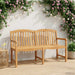 Handgemaakte Rozenbank 150 x 60,5 x 95 cm Massief Teakhout