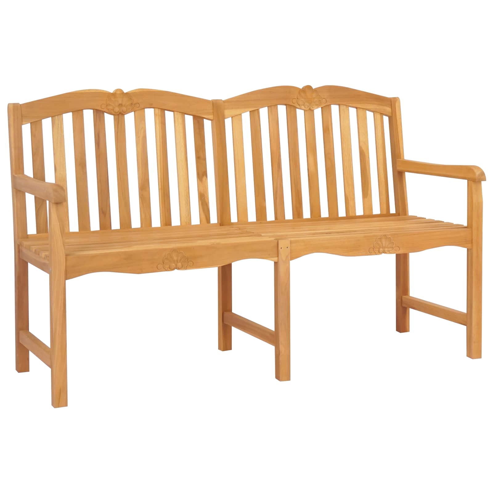 Handgemaakte Rozenbank 150 x 60,5 x 95 cm Massief Teakhout