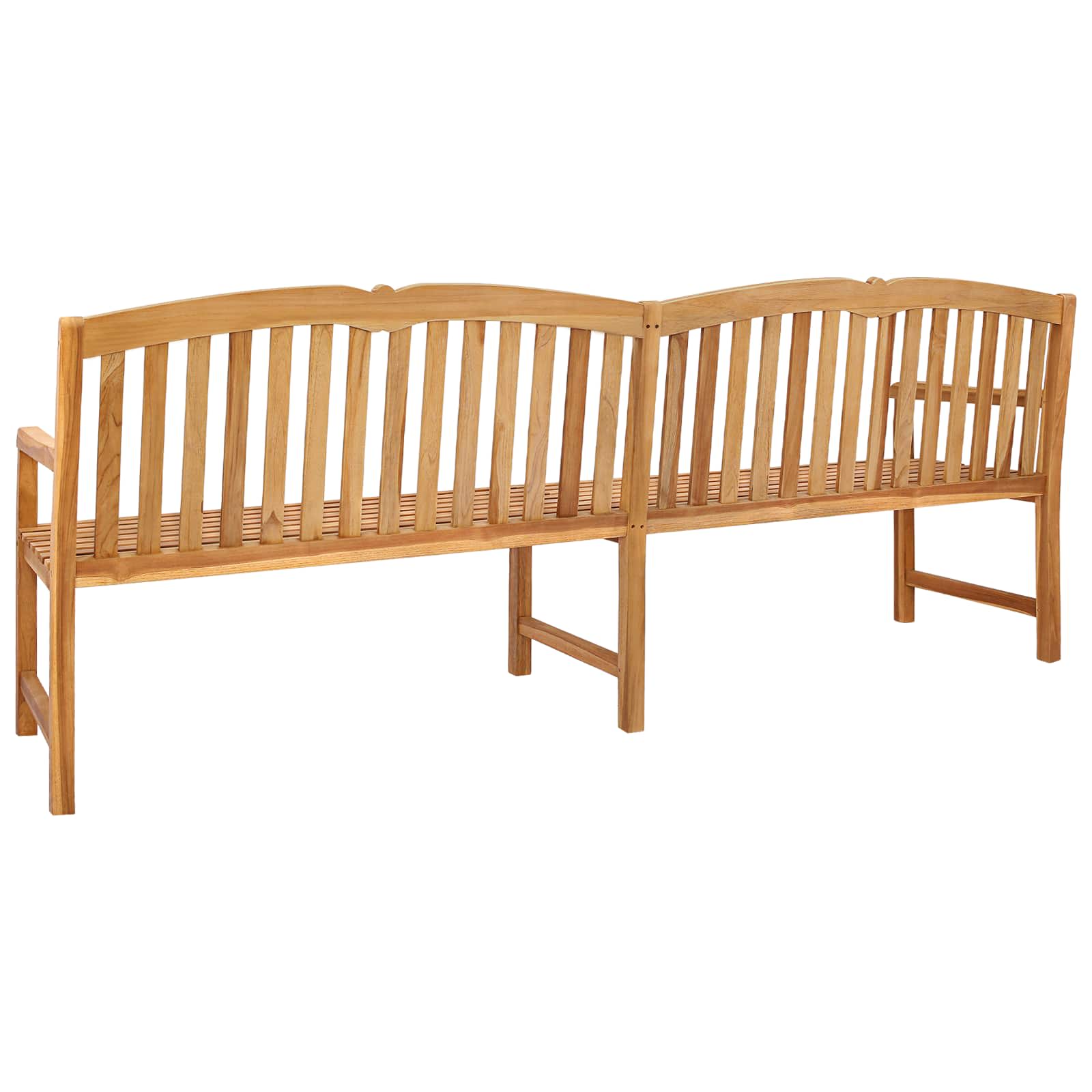 Handgemaakte Rozenbank 228 x 61 x 94,5 cm Massief Teakhout