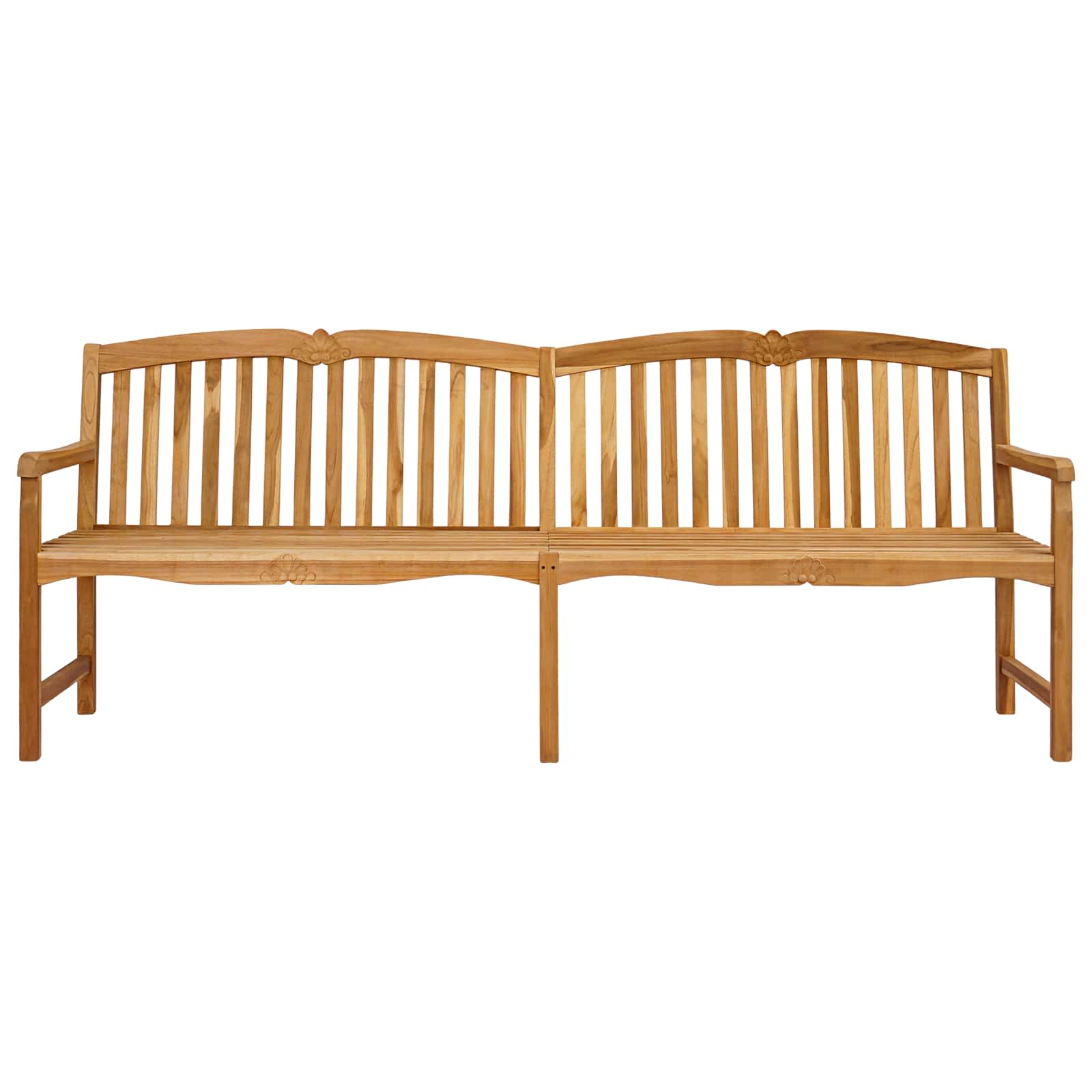 Handgemaakte Rozenbank 228 x 61 x 94,5 cm Massief Teakhout