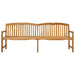 Handgemaakte Rozenbank 228 x 61 x 94,5 cm Massief Teakhout