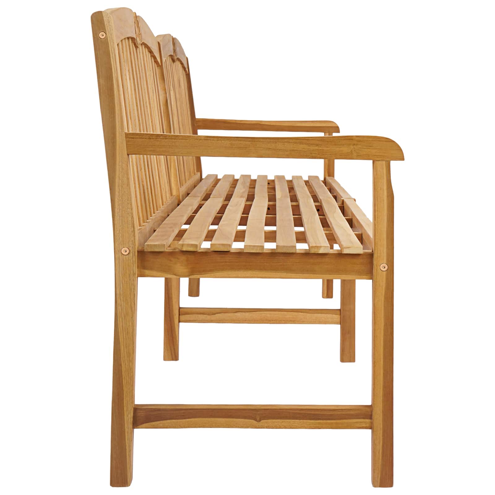 Handgemaakte Rozenbank 228 x 61 x 94,5 cm Massief Teakhout